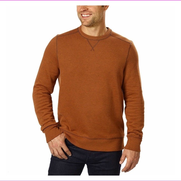 G.H. Bass and Co Other - 🔴G.H. Bass and Co. Men's Crew Neck Fleece Sweatshirt ,Brown Heather M